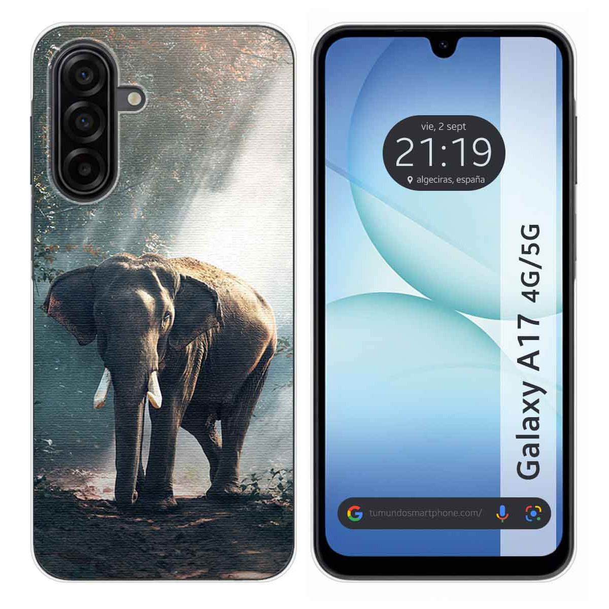 Funda Silicona para Samsung Galaxy A17 4G / 5G diseño Elefante Dibujos