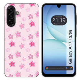 Funda Silicona para Samsung Galaxy A17 4G / 5G diseño Flores Dibujos