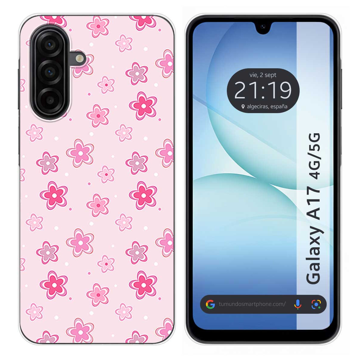 Funda Silicona para Samsung Galaxy A17 4G / 5G diseño Flores Dibujos