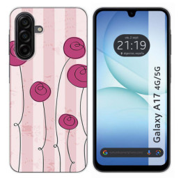 Funda Silicona para Samsung Galaxy A17 4G / 5G diseño Flores Vintage Dibujos