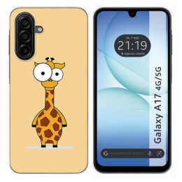 Funda Silicona para Samsung Galaxy A17 4G / 5G diseño Jirafa Dibujos