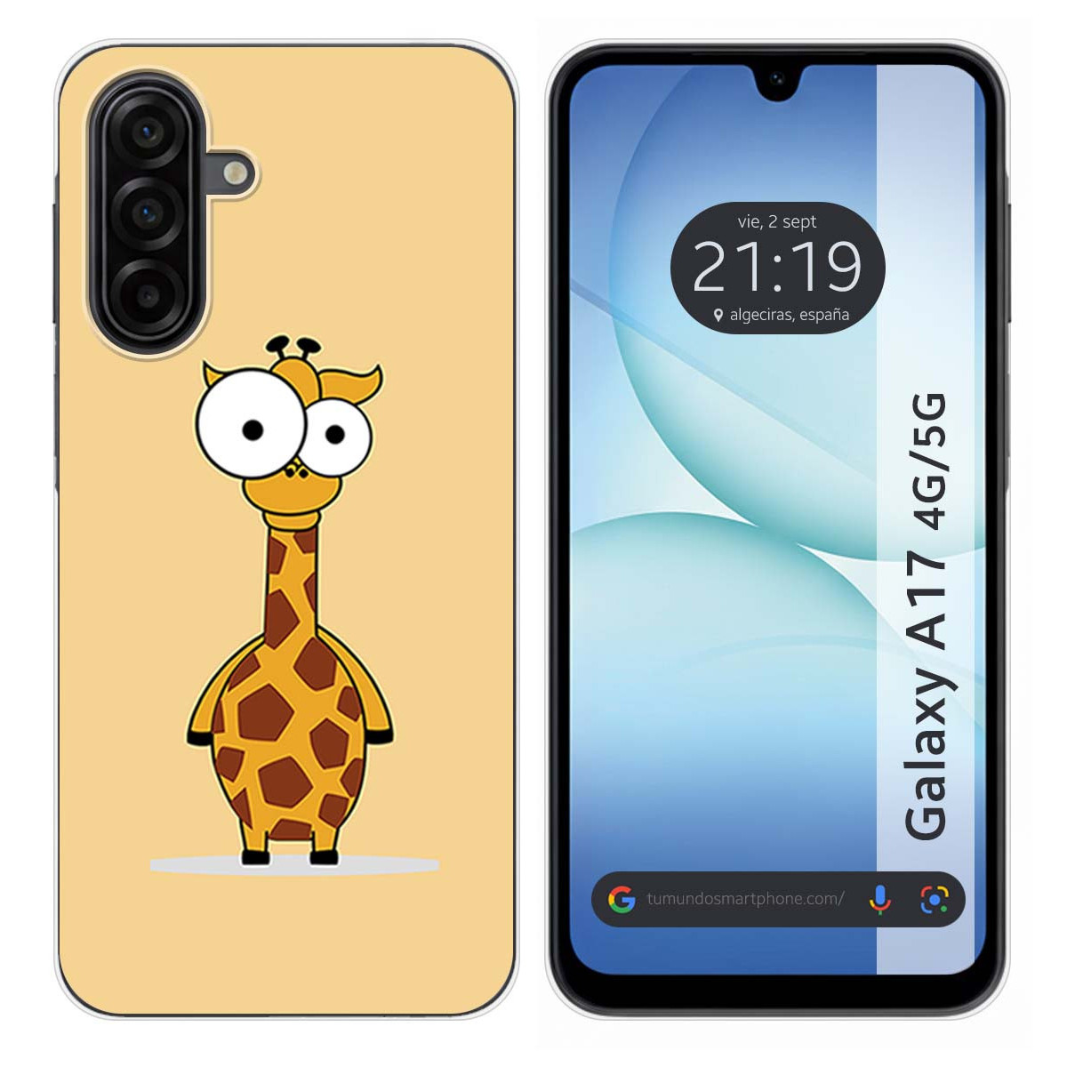 Funda Silicona para Samsung Galaxy A17 4G / 5G diseño Jirafa Dibujos