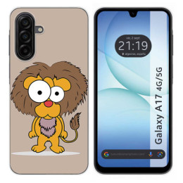 Funda Silicona para Samsung Galaxy A17 4G / 5G diseño Leon Dibujos