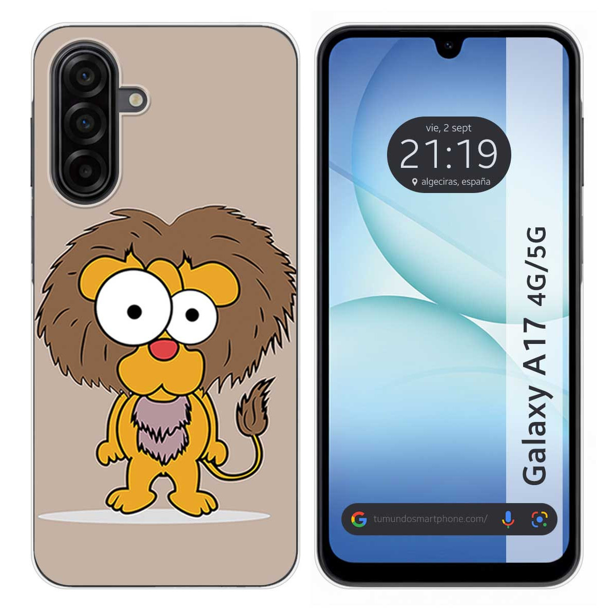 Funda Silicona para Samsung Galaxy A17 4G / 5G diseño Leon Dibujos