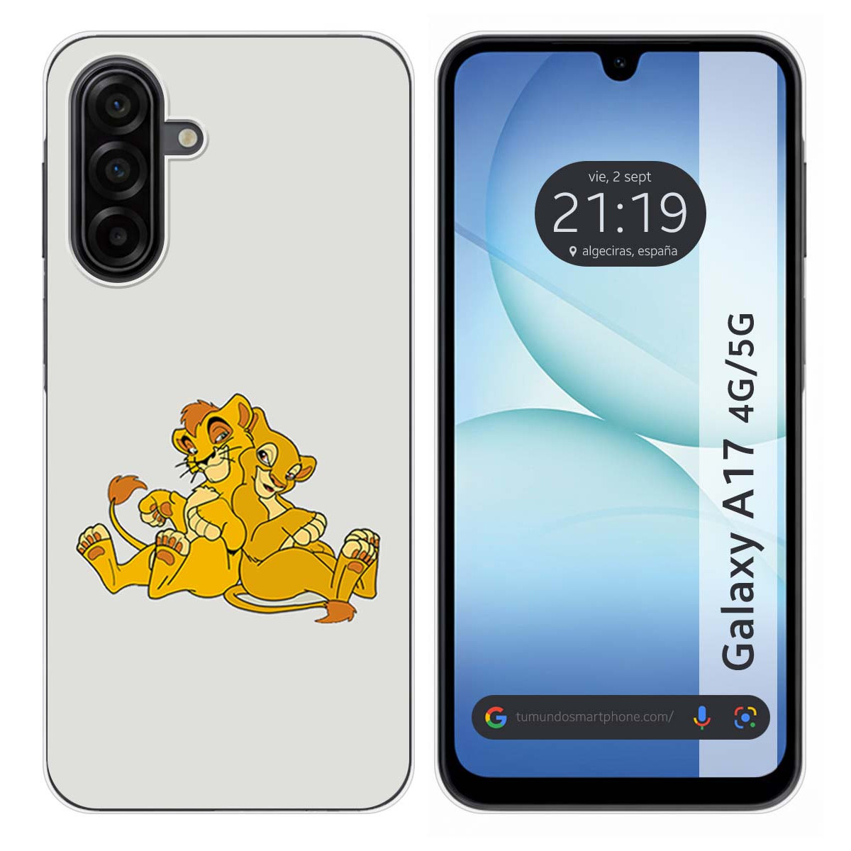 Funda Silicona para Samsung Galaxy A17 4G / 5G diseño Leones Dibujos