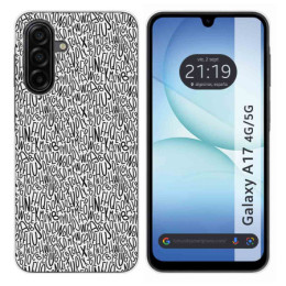 Funda Silicona para Samsung Galaxy A17 4G / 5G diseño Letras Dibujos