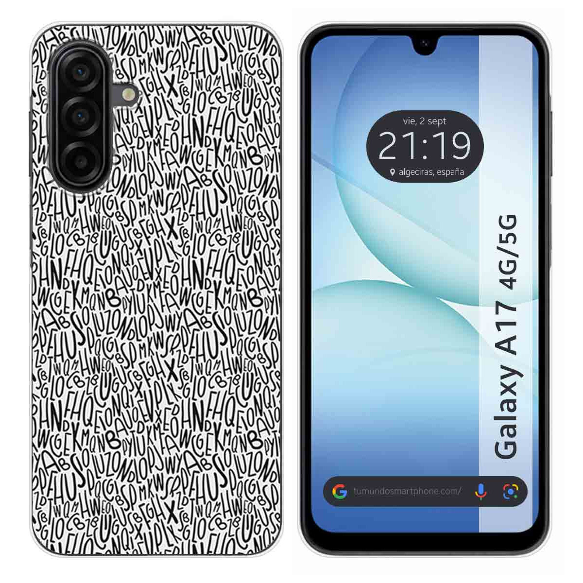 Funda Silicona para Samsung Galaxy A17 4G / 5G diseño Letras Dibujos