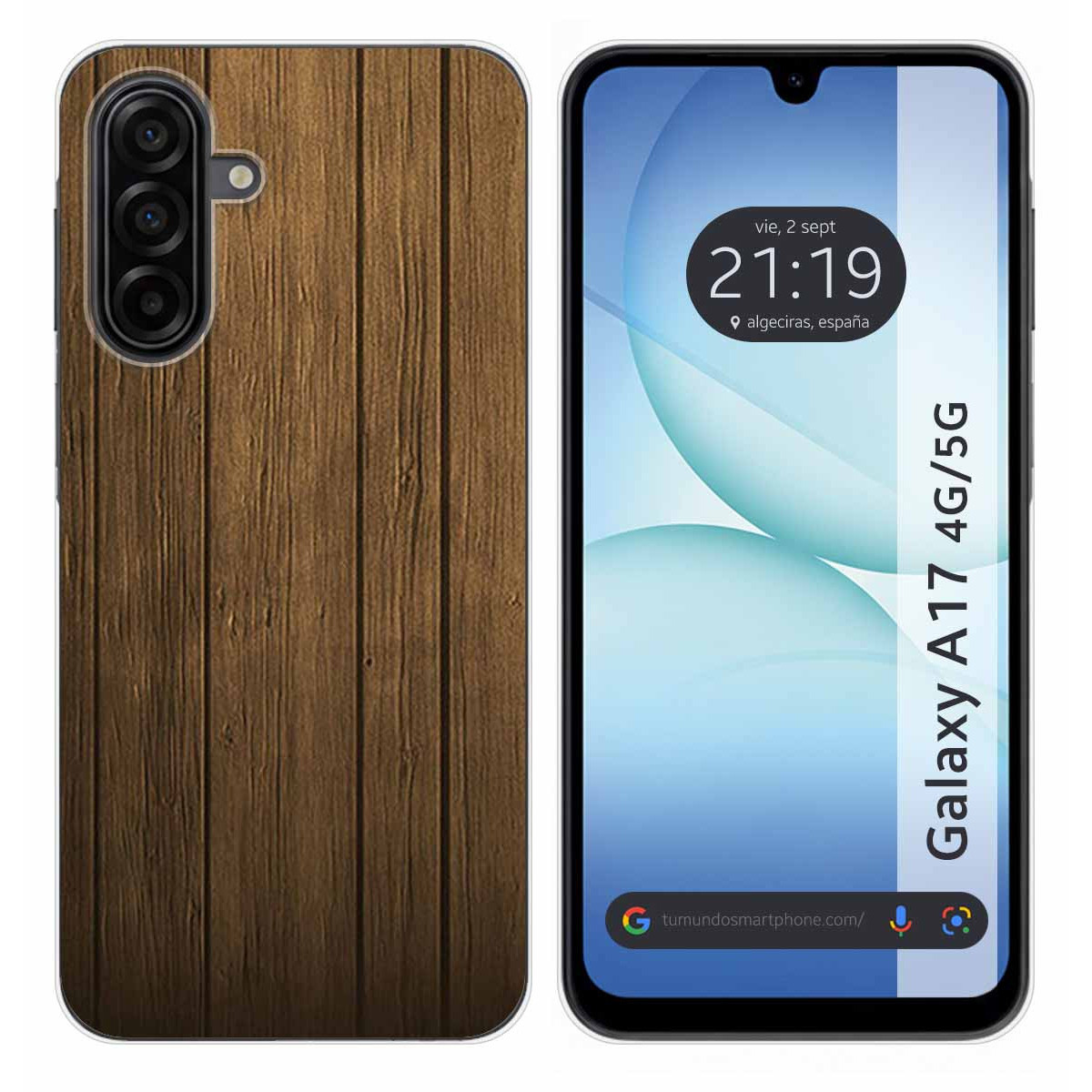 Funda Silicona para Samsung Galaxy A17 4G / 5G diseño Madera Dibujos