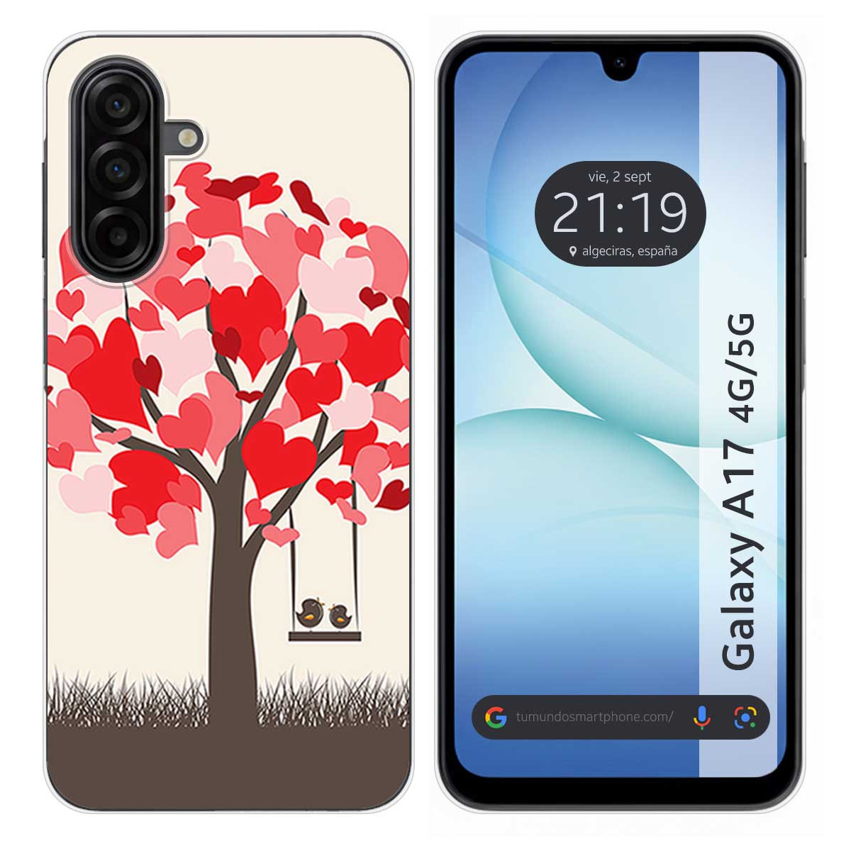 Funda Silicona para Samsung Galaxy A17 4G / 5G diseño Pajaritos Dibujos