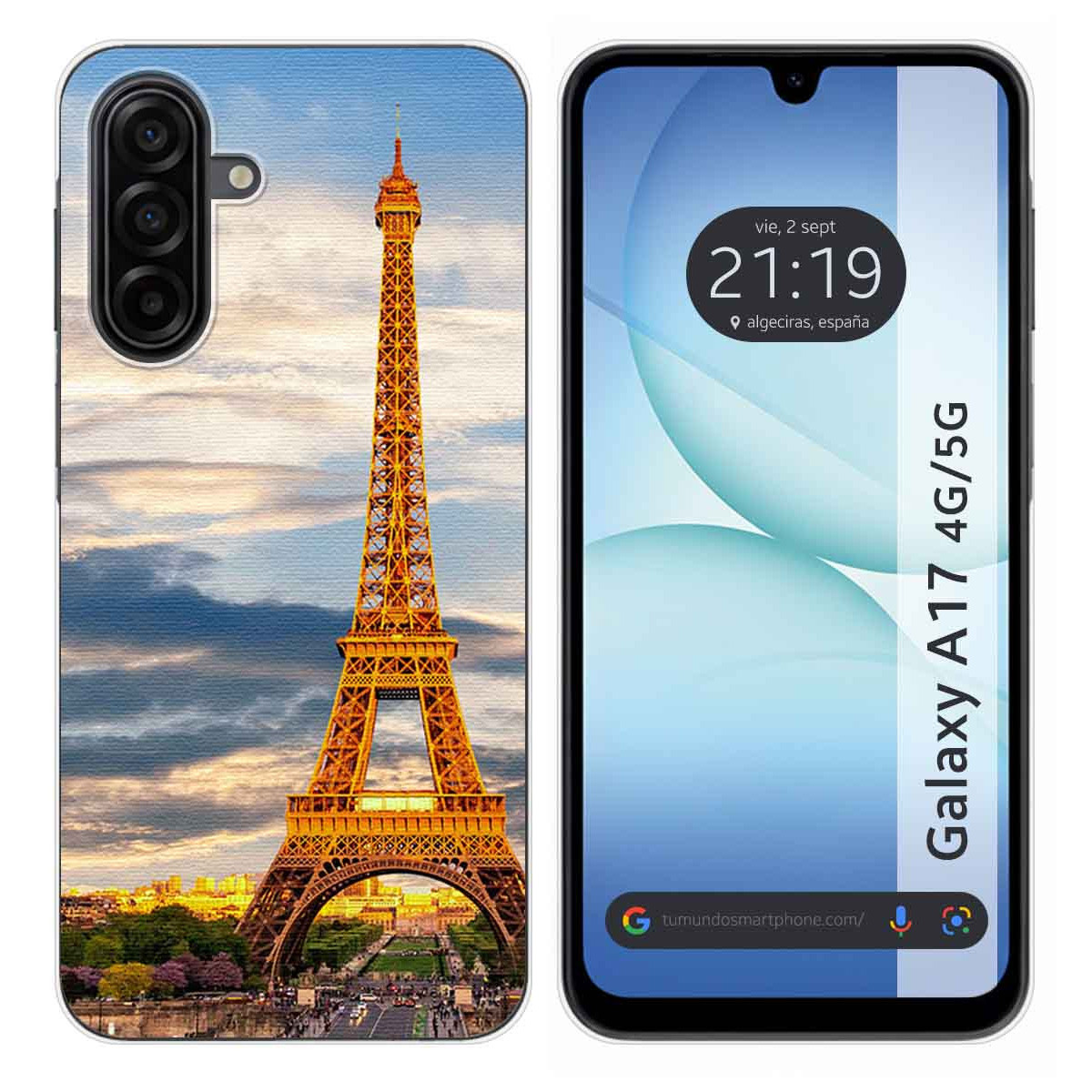Funda Silicona para Samsung Galaxy A17 4G / 5G diseño Paris Dibujos