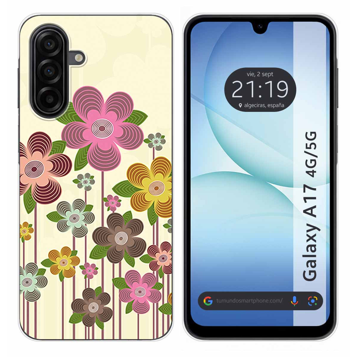 Funda Silicona para Samsung Galaxy A17 4G / 5G diseño Primavera En Flor Dibujos