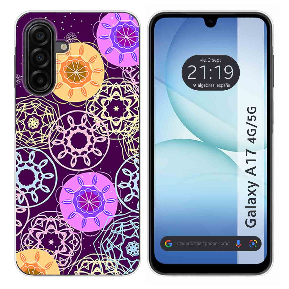 Funda Silicona para Samsung Galaxy A17 4G / 5G diseño Radial Dibujos