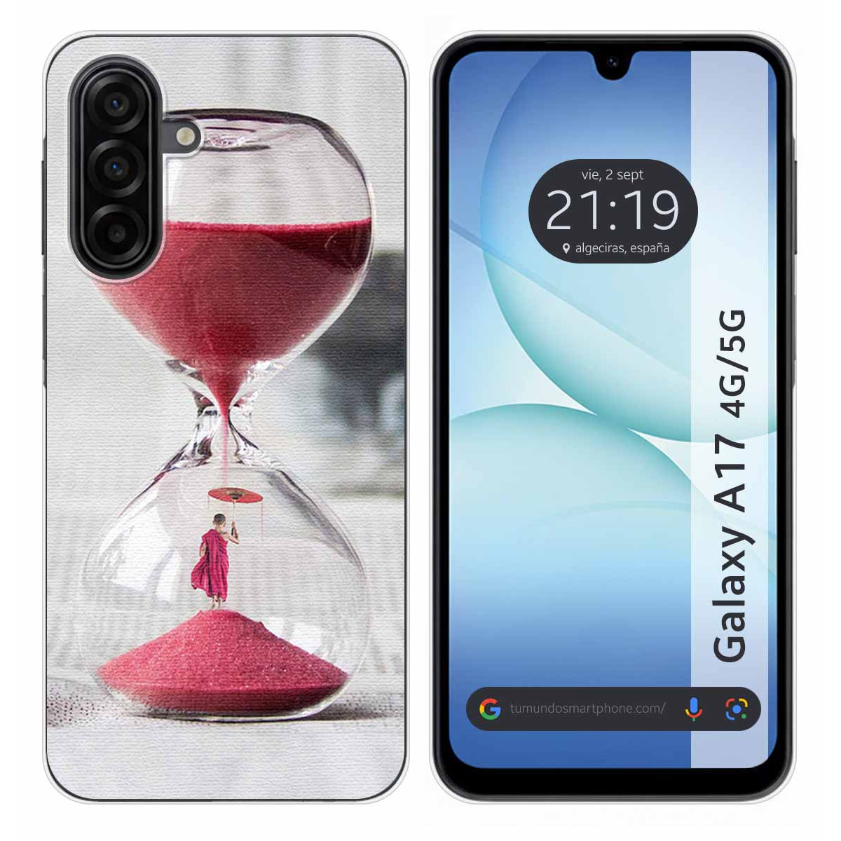 Funda Silicona para Samsung Galaxy A17 4G / 5G diseño Reloj Dibujos