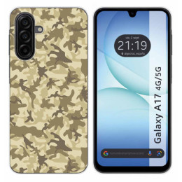 Funda Silicona para Samsung Galaxy A17 4G / 5G diseño Sand Camuflaje Dibujos