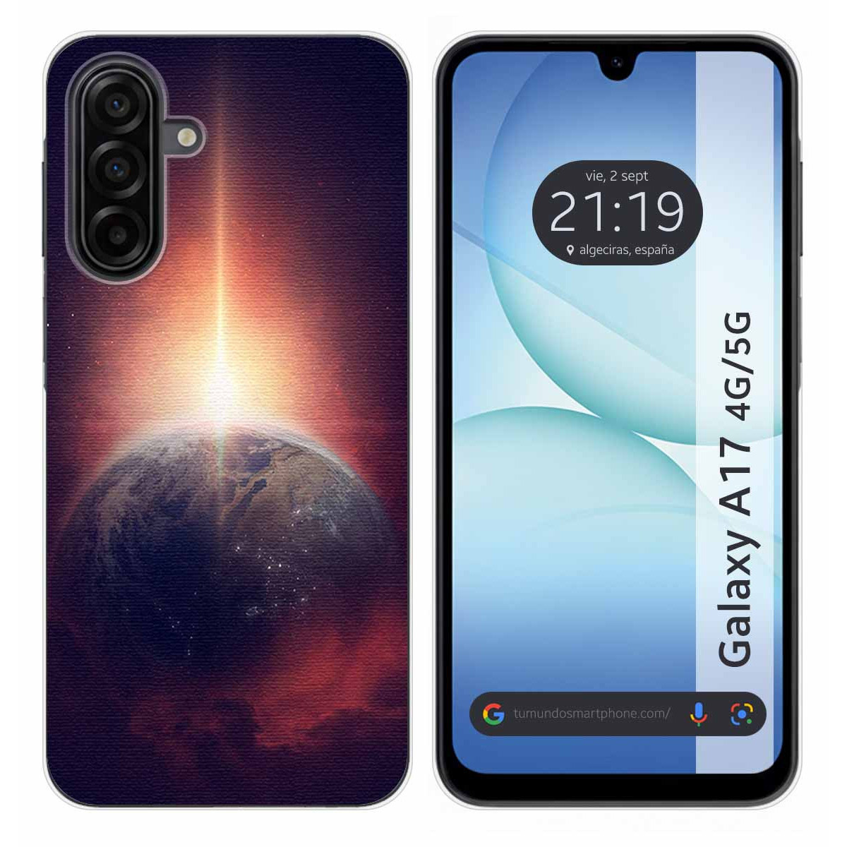 Funda Silicona para Samsung Galaxy A17 4G / 5G diseño Tierra Dibujos