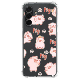 Funda Silicona Antigolpes para Samsung Galaxy A17 4G / 5G diseño Cerdos Dibujos