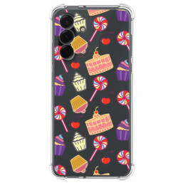 Funda Silicona Antigolpes para Samsung Galaxy A17 4G / 5G diseño Dulces 01 Dibujos