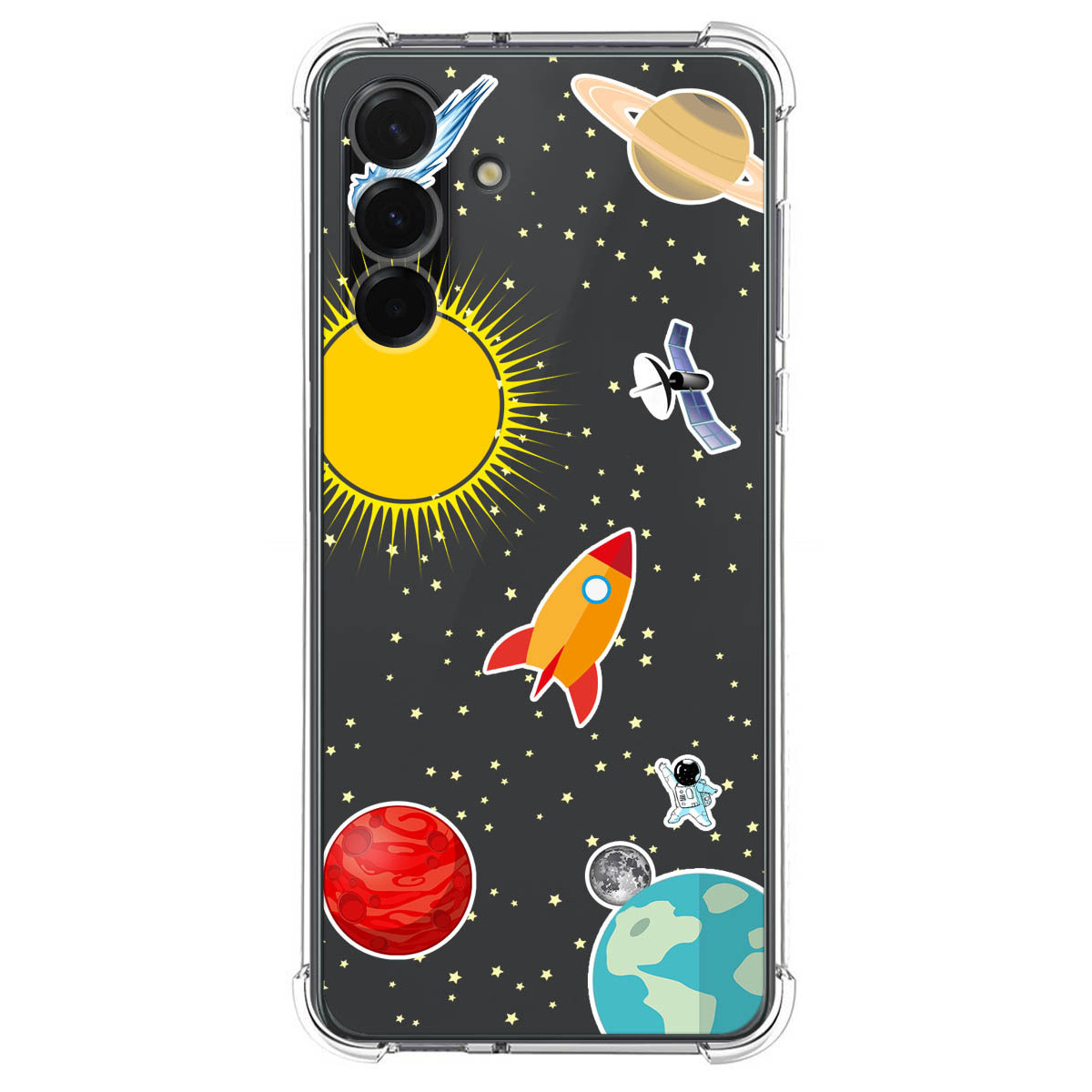 Funda Silicona Antigolpes para Samsung Galaxy A17 4G / 5G diseño Espacio Dibujos