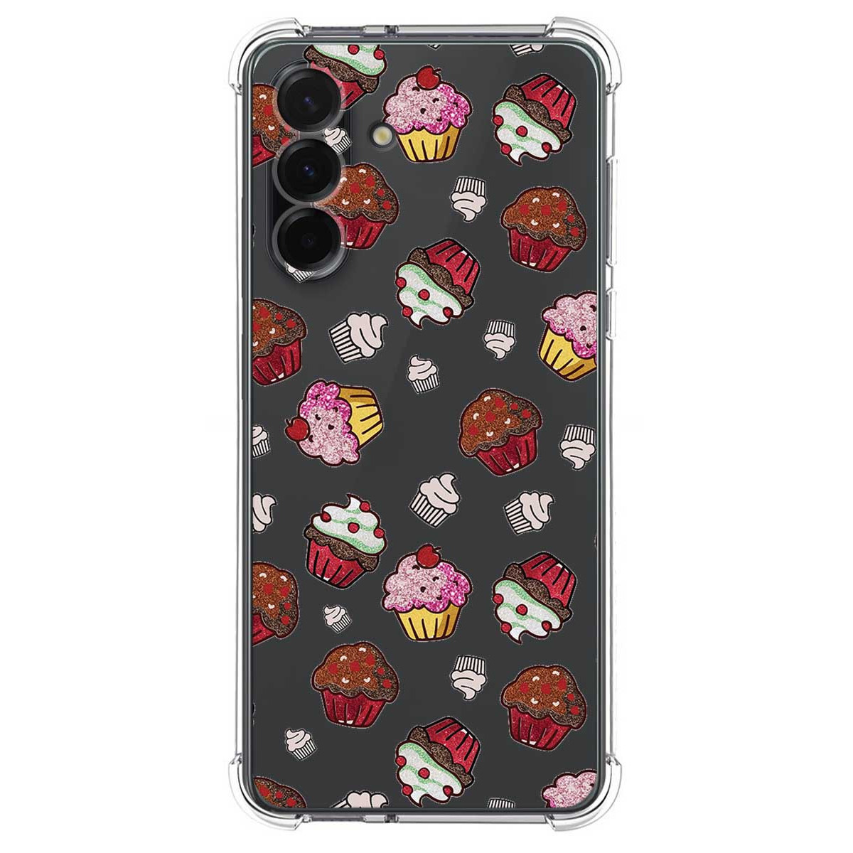 Funda Silicona Antigolpes para Samsung Galaxy A17 4G / 5G diseño Muffins Dibujos