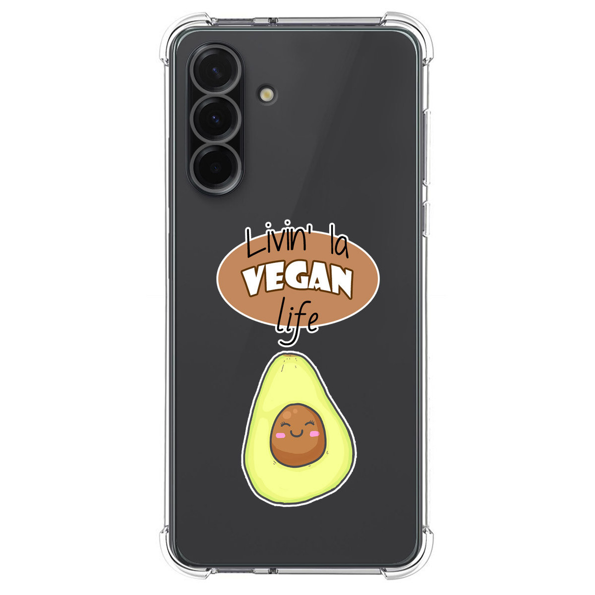 Funda Silicona Antigolpes para Samsung Galaxy A17 4G / 5G diseño Vegan Life Dibujos