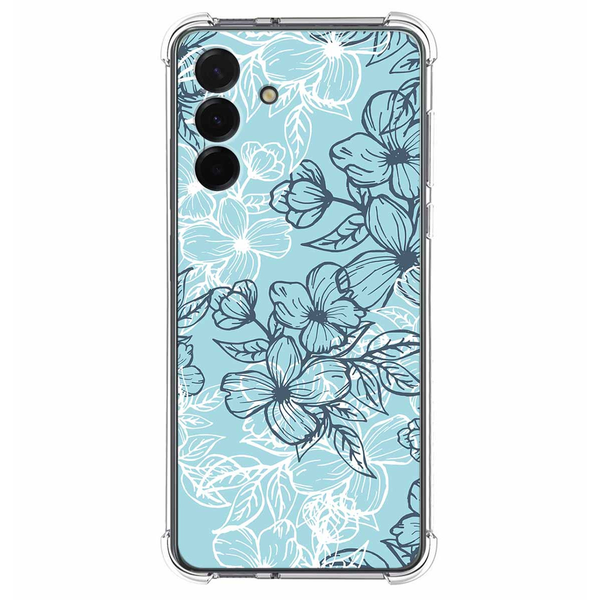 Funda Silicona Antigolpes para Samsung Galaxy A17 4G / 5G diseño Flores 03 Dibujos