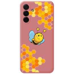 Funda Silicona Líquida Rosa para Samsung Galaxy A17 4G / 5G diseño Abeja Dibujos