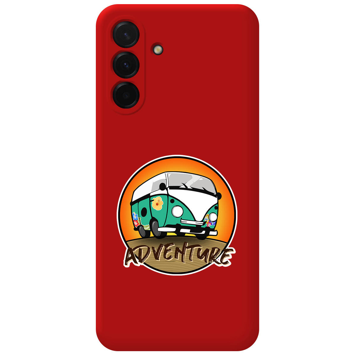 Funda Silicona Líquida Roja para Samsung Galaxy A17 4G / 5G diseño Adventure Dibujos