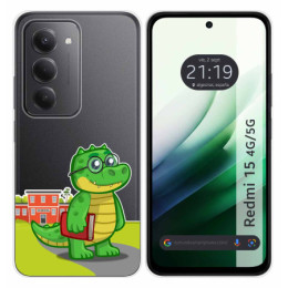 Funda Silicona Transparente para Xiaomi Redmi 15 4G / 5G diseño Coco Dibujos