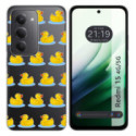 Funda Silicona Transparente para Xiaomi Redmi 15 4G / 5G diseño Pato Dibujos