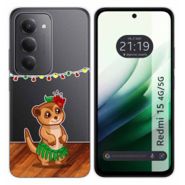 Funda Silicona Transparente para Xiaomi Redmi 15 4G / 5G diseño Suricata Dibujos