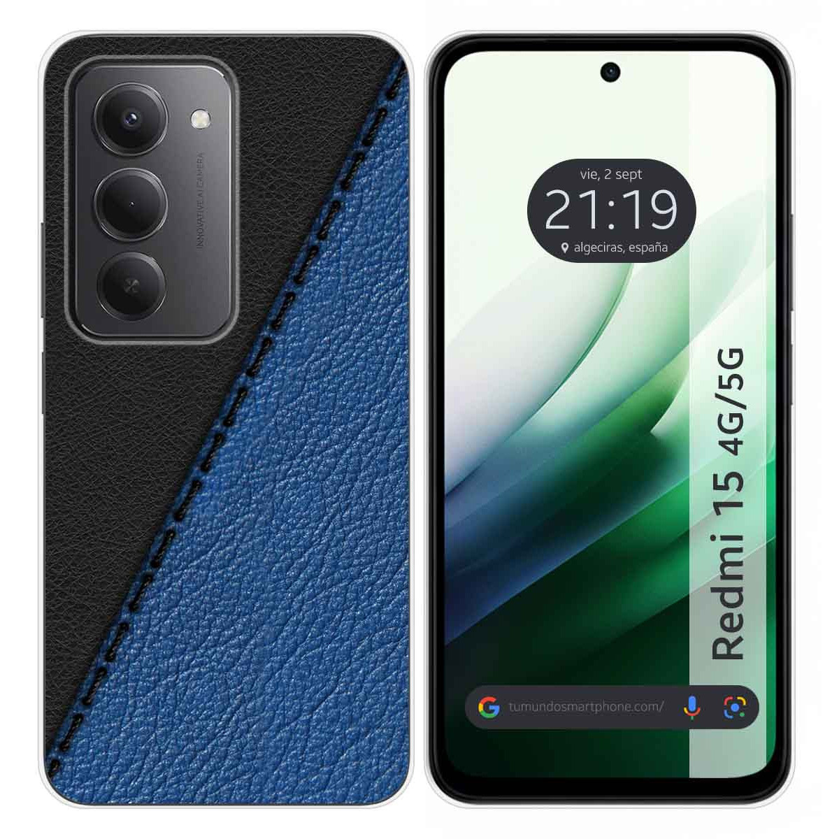 Funda Silicona para Xiaomi Redmi 15 4G / 5G diseño Cuero 02 Dibujos