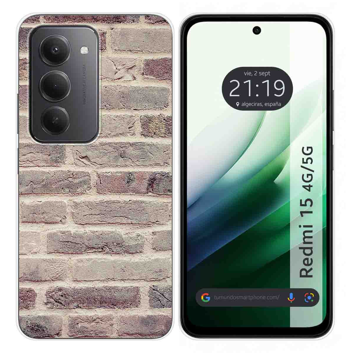 Funda Silicona para Xiaomi Redmi 15 4G / 5G diseño Ladrillo 01 Dibujos