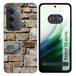 Funda Silicona para Xiaomi Redmi 15 4G / 5G diseño Ladrillo 03 Dibujos