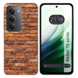 Funda Silicona para Xiaomi Redmi 15 4G / 5G diseño Ladrillo 04 Dibujos