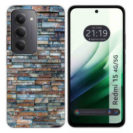 Funda Silicona para Xiaomi Redmi 15 4G / 5G diseño Ladrillo 05 Dibujos