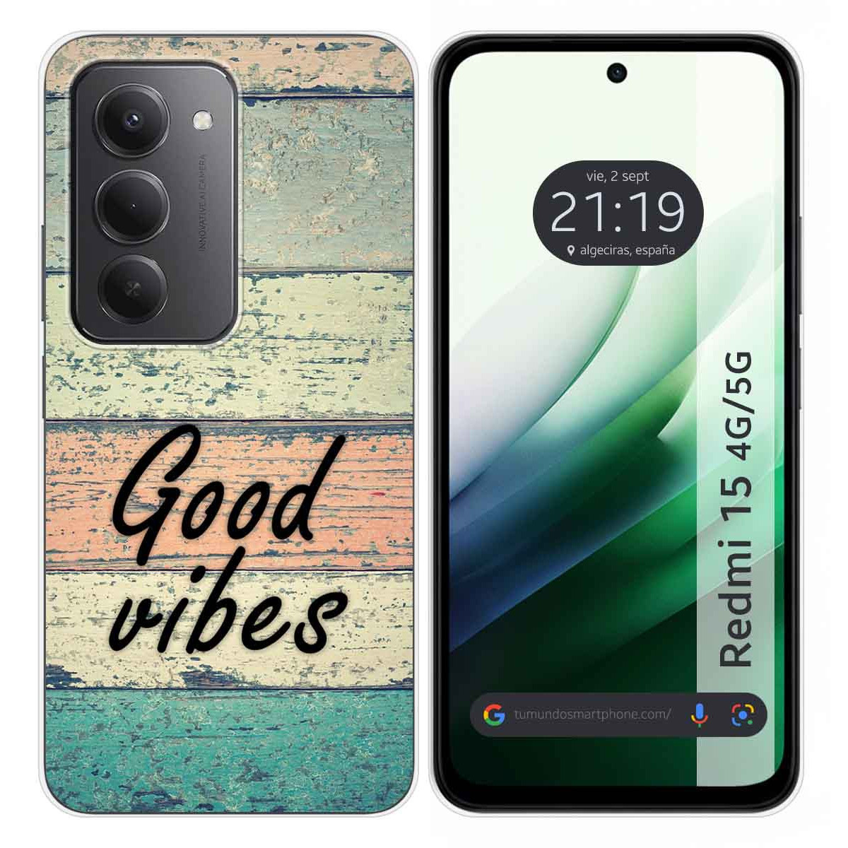 Funda Silicona para Xiaomi Redmi 15 4G / 5G diseño Madera 01 Dibujos