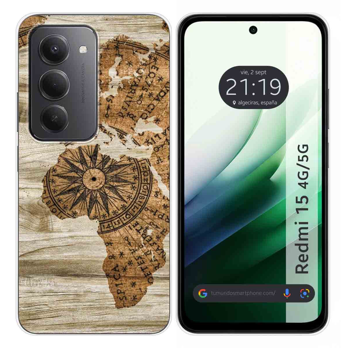 Funda Silicona para Xiaomi Redmi 15 4G / 5G diseño Madera 07 Dibujos