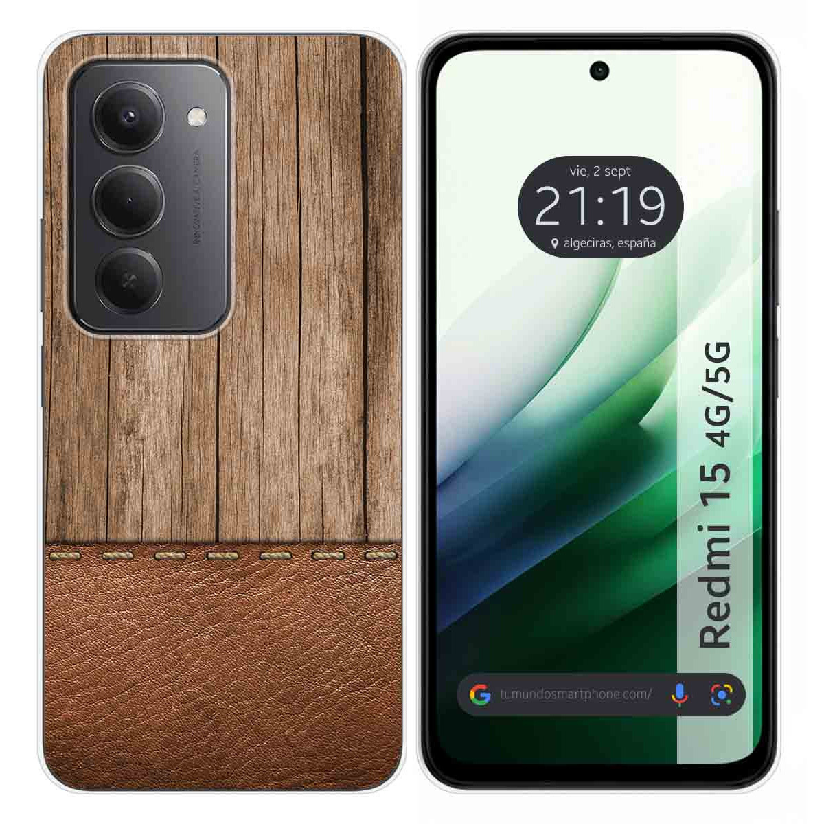 Funda Silicona para Xiaomi Redmi 15 4G / 5G diseño Madera 09 Dibujos