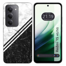 Funda Silicona para Xiaomi Redmi 15 4G / 5G diseño Mármol 01 Dibujos