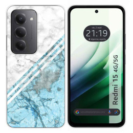 Funda Silicona para Xiaomi Redmi 15 4G / 5G diseño Mármol 02 Dibujos