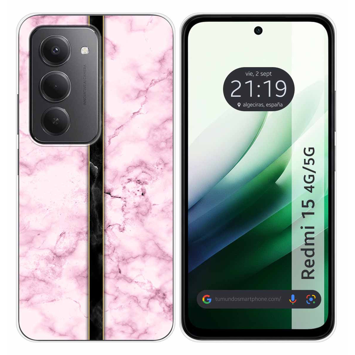 Funda Silicona para Xiaomi Redmi 15 4G / 5G diseño Mármol 04 Dibujos