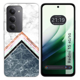 Funda Silicona para Xiaomi Redmi 15 4G / 5G diseño Mármol 05 Dibujos