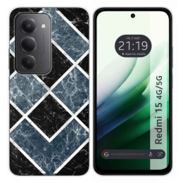 Funda Silicona para Xiaomi Redmi 15 4G / 5G diseño Mármol 06 Dibujos