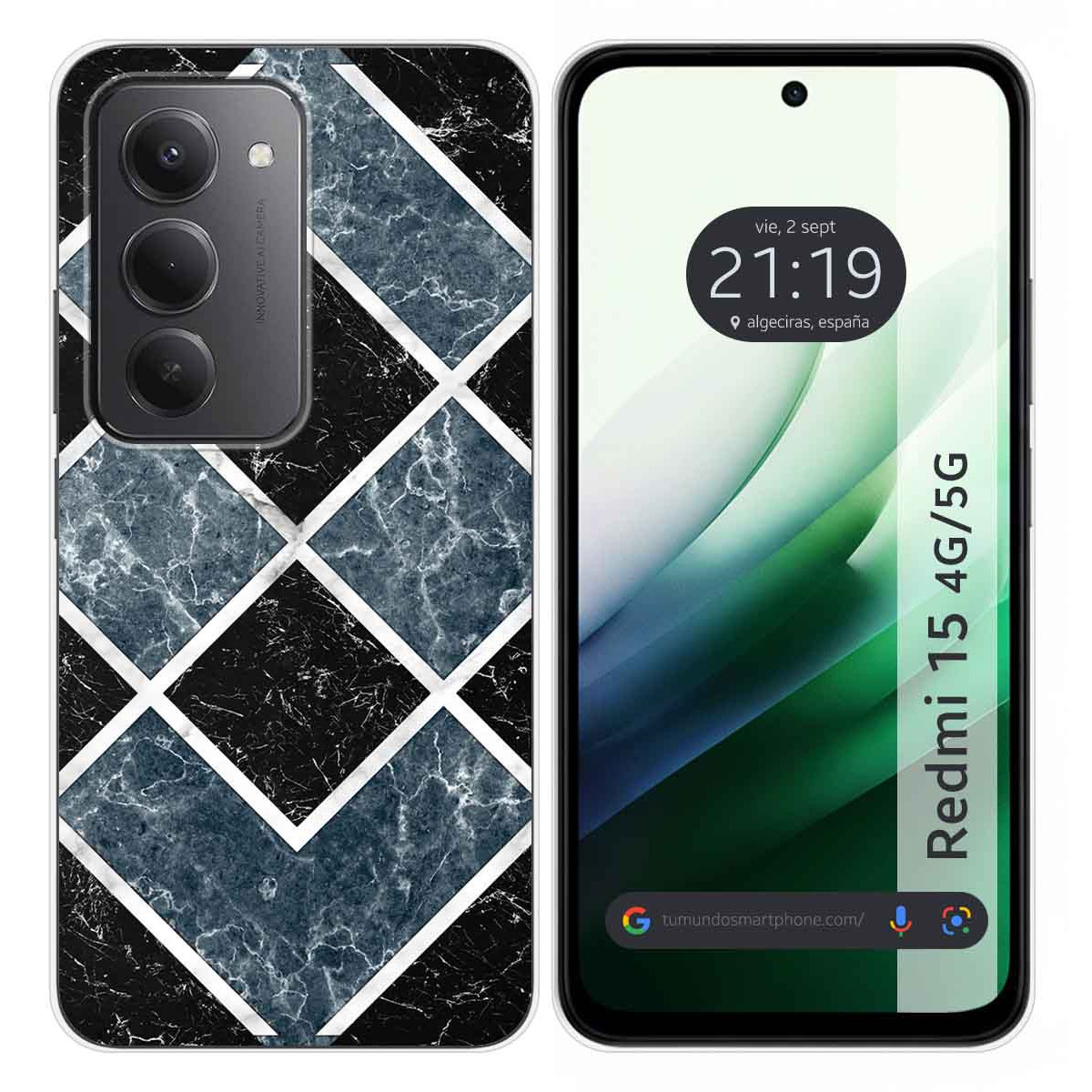 Funda Silicona para Xiaomi Redmi 15 4G / 5G diseño Mármol 06 Dibujos