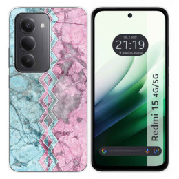 Funda Silicona para Xiaomi Redmi 15 4G / 5G diseño Mármol 08 Dibujos