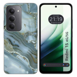 Funda Silicona para Xiaomi Redmi 15 4G / 5G diseño Mármol 09 Dibujos