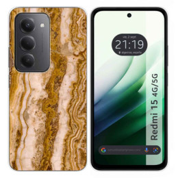 Funda Silicona para Xiaomi Redmi 15 4G / 5G diseño Mármol 10 Dibujos