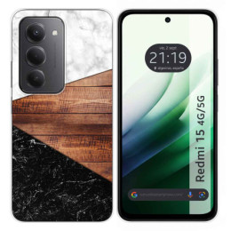 Funda Silicona para Xiaomi Redmi 15 4G / 5G diseño Mármol 11 Dibujos