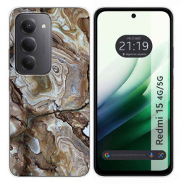 Funda Silicona para Xiaomi Redmi 15 4G / 5G diseño Mármol 14 Dibujos