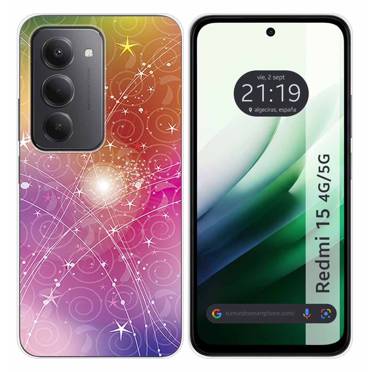 Funda Silicona para Xiaomi Redmi 15 4G / 5G diseño Abstracto Dibujos